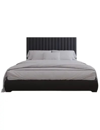 Cama MODERN LUXURY VELVET 120 x 15 con Cabecera en patrones de 15 cm de tapiceria de Calidad Superior, Base de cama Reforzado con angulos de Acero y Somier de Alta Resistencia