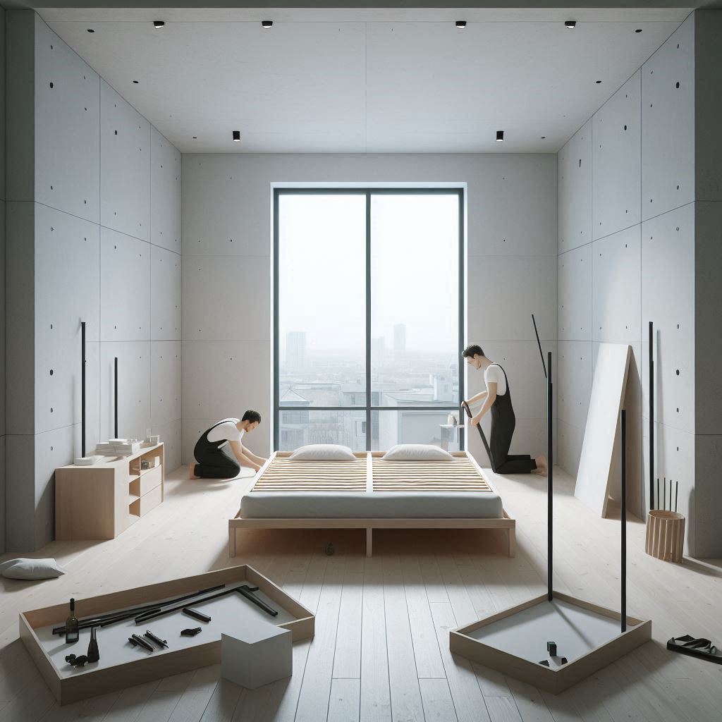 Armado de base de cama MODERN LUXURY