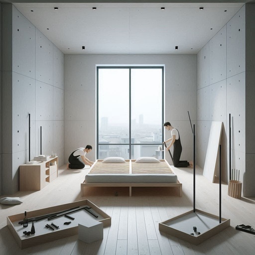 Armado de base de cama MODERN LUXURY